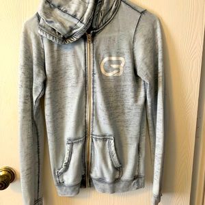 Grey CycleBar zip up hoodie
